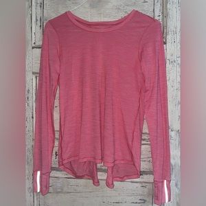 Lululemon open back long sleeve workout tee